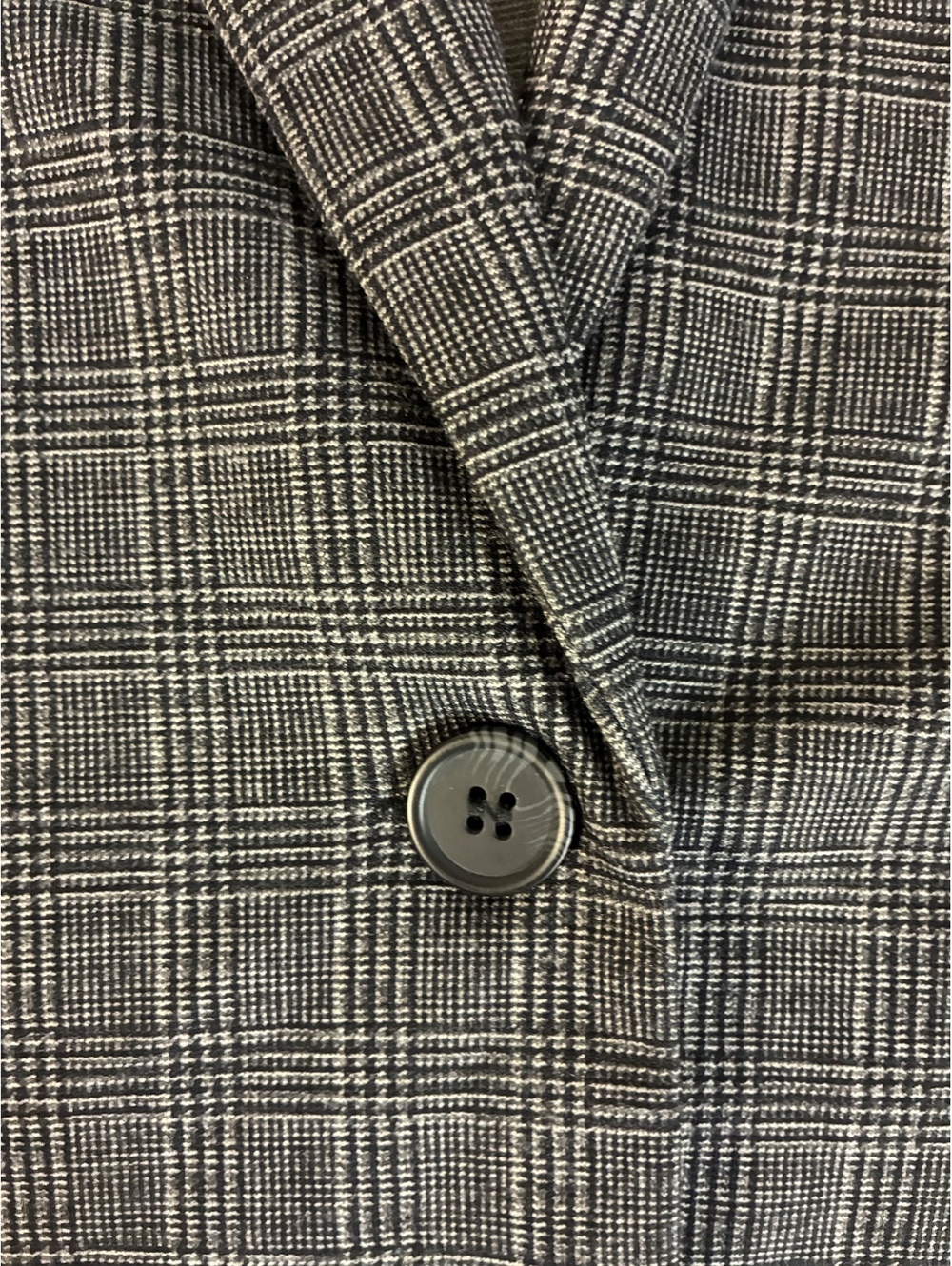 Adrianna Papell Women’s Medium Plaid Longline Blazer M Gray Office Siren - Picture 8 of 14